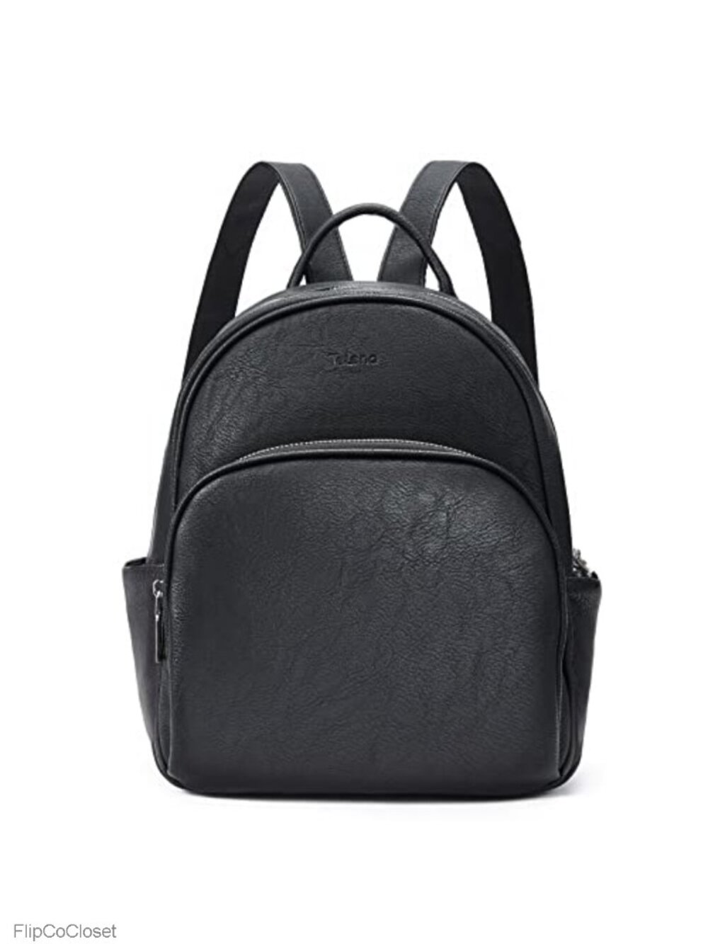 Small Vegan Leather Mini Backpack Purse Adjustable Straps Travel